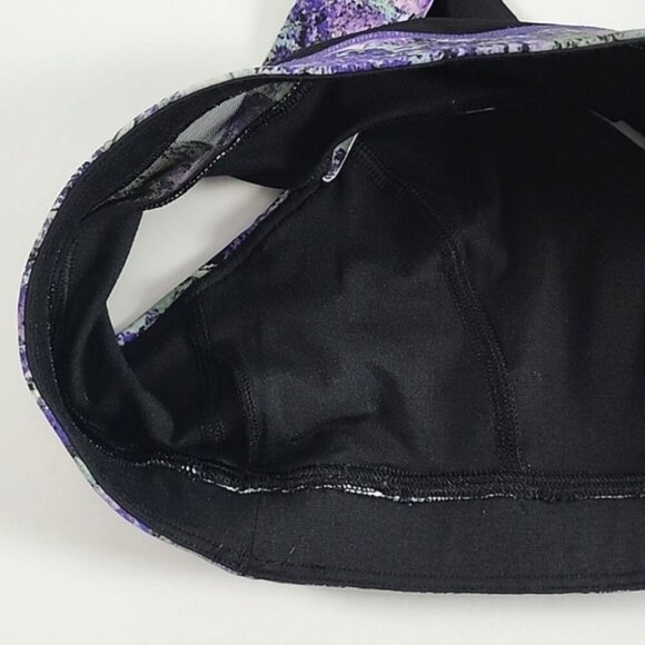 Lululemon Break Free Nulux Vivid Purple Sports Racerback Bra Scoop Neck Size 6 - Picture 7 of 12